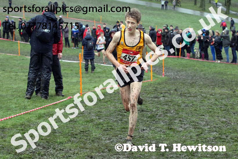 Intermediate boys 2019 New Balance English Schools Cross Country Champs, Temple Newsam, Leeds. Photo:  David T. Hewitson/Sports for All Pics